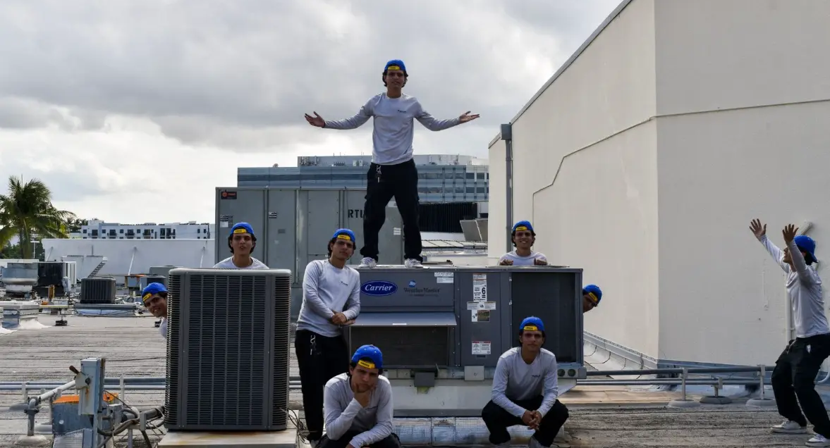 Commercial HVAC rooftop equipment