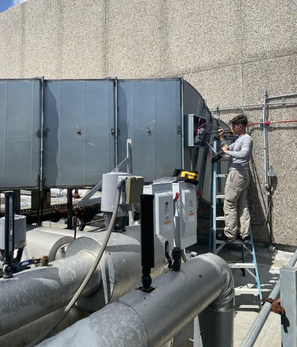 Industrial HVAC ductwork and air handling units