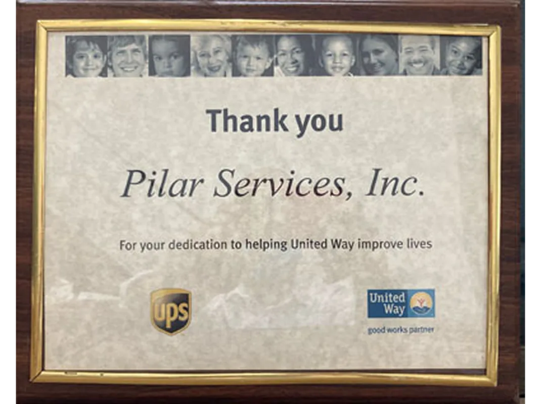 United Way Good Works Partner thank-you recognition (UPS)