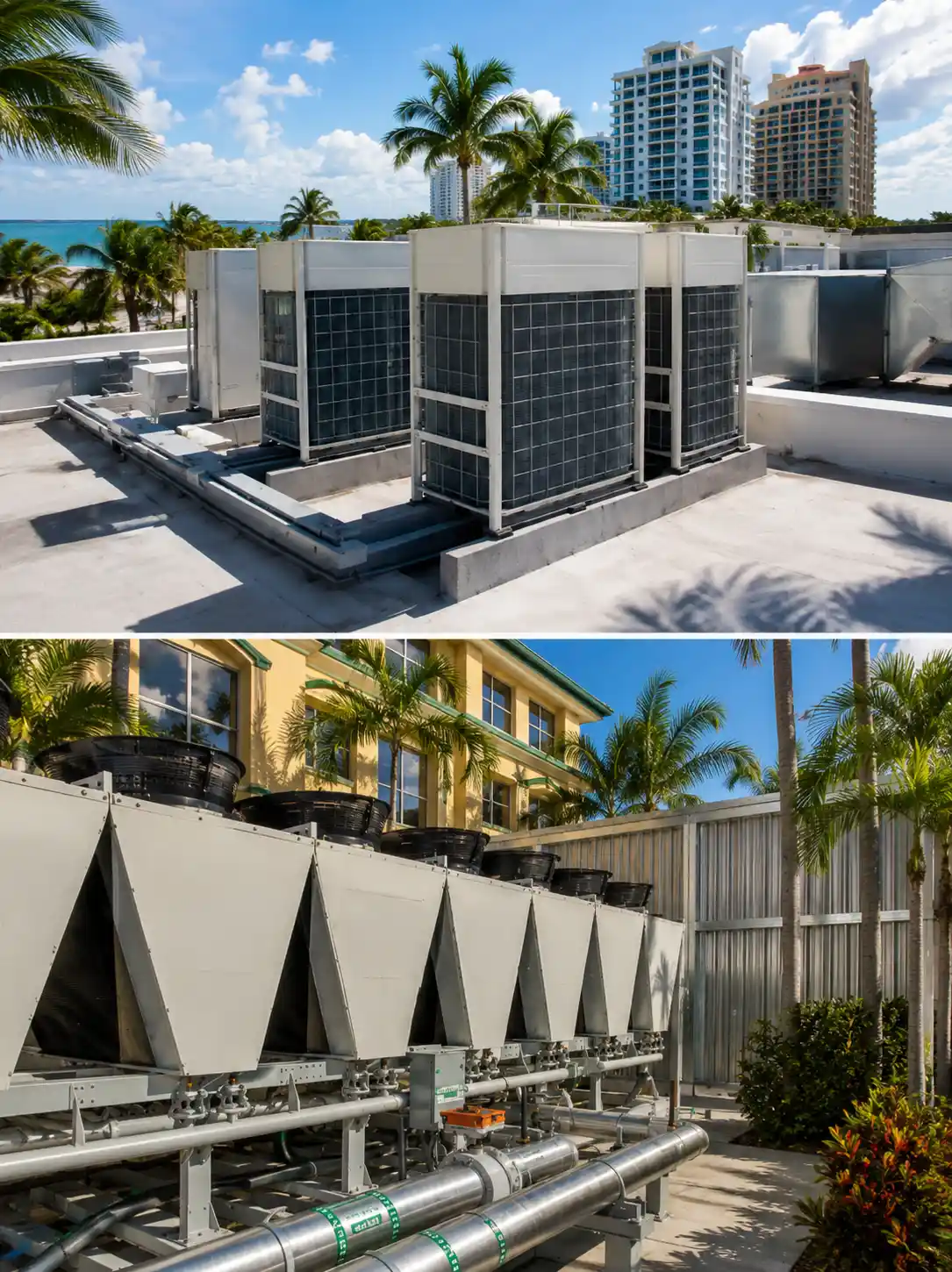 New high-efficiency residential A/C system installed by Pilar Services in Miami
