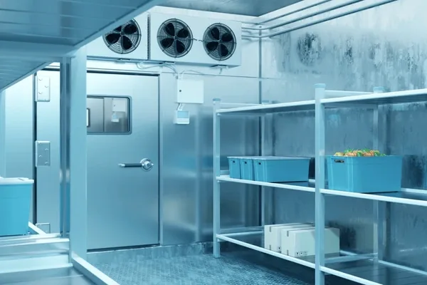 Industrial refrigeration unit installation by Pilar Services